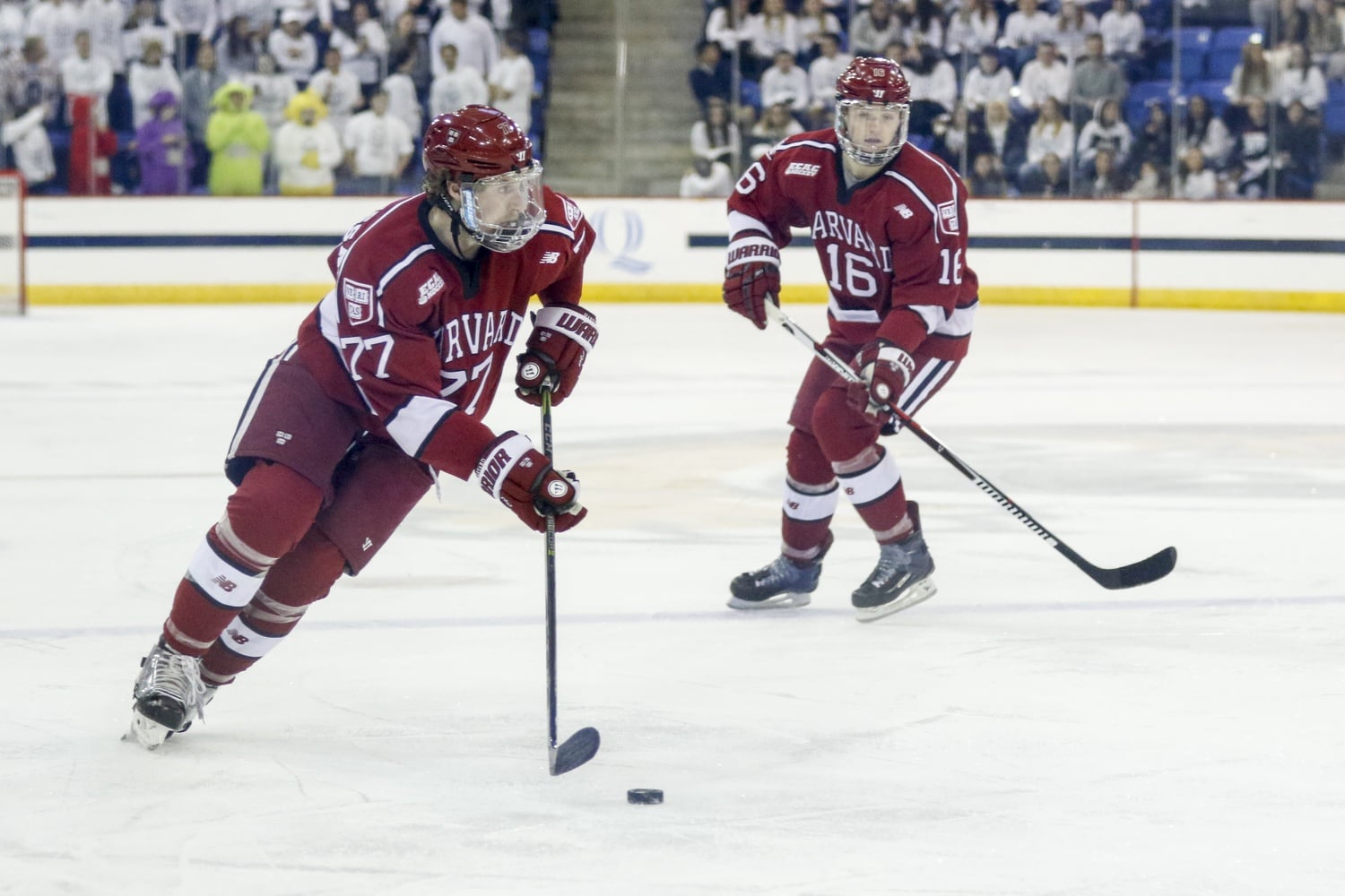 Harvard's top line was cooking on Friday night, as the team received contributions from juniors Lewis Zerter-Gossage and Ryan Donato.