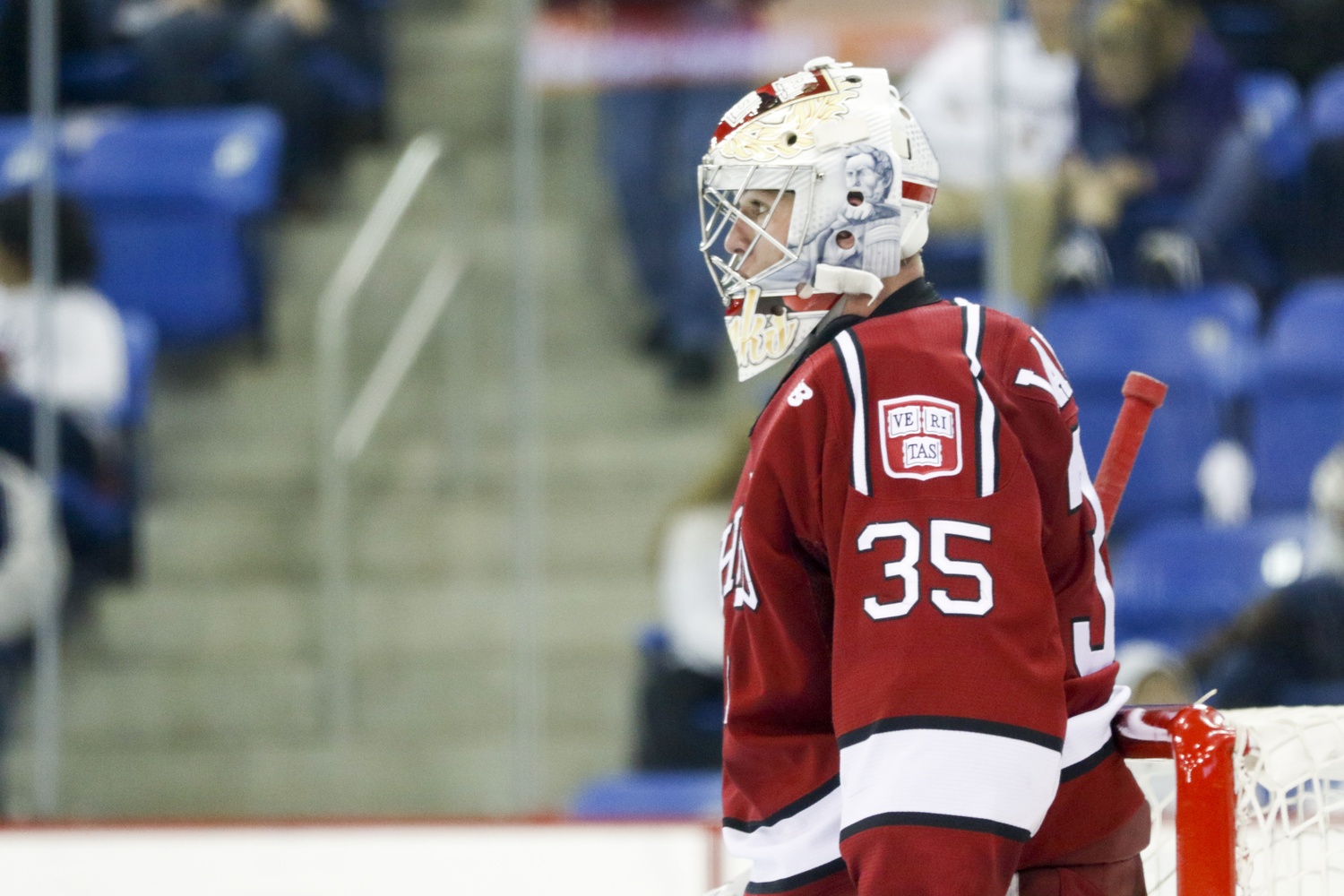 Junior goaltender Michael Lackey made his season debut in a surprise move by coach Ted Donato '91, who benched tri-captain Merrick Madsen in promoting Lackey. Look for Harvard to ride the solid play of Lackey for the time being.