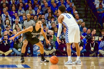 Cover image for Notebook: Men's Basketball Employs Deep Ball and Uncharacteristic Zone Defense to Contend with No. 7 Kentucky