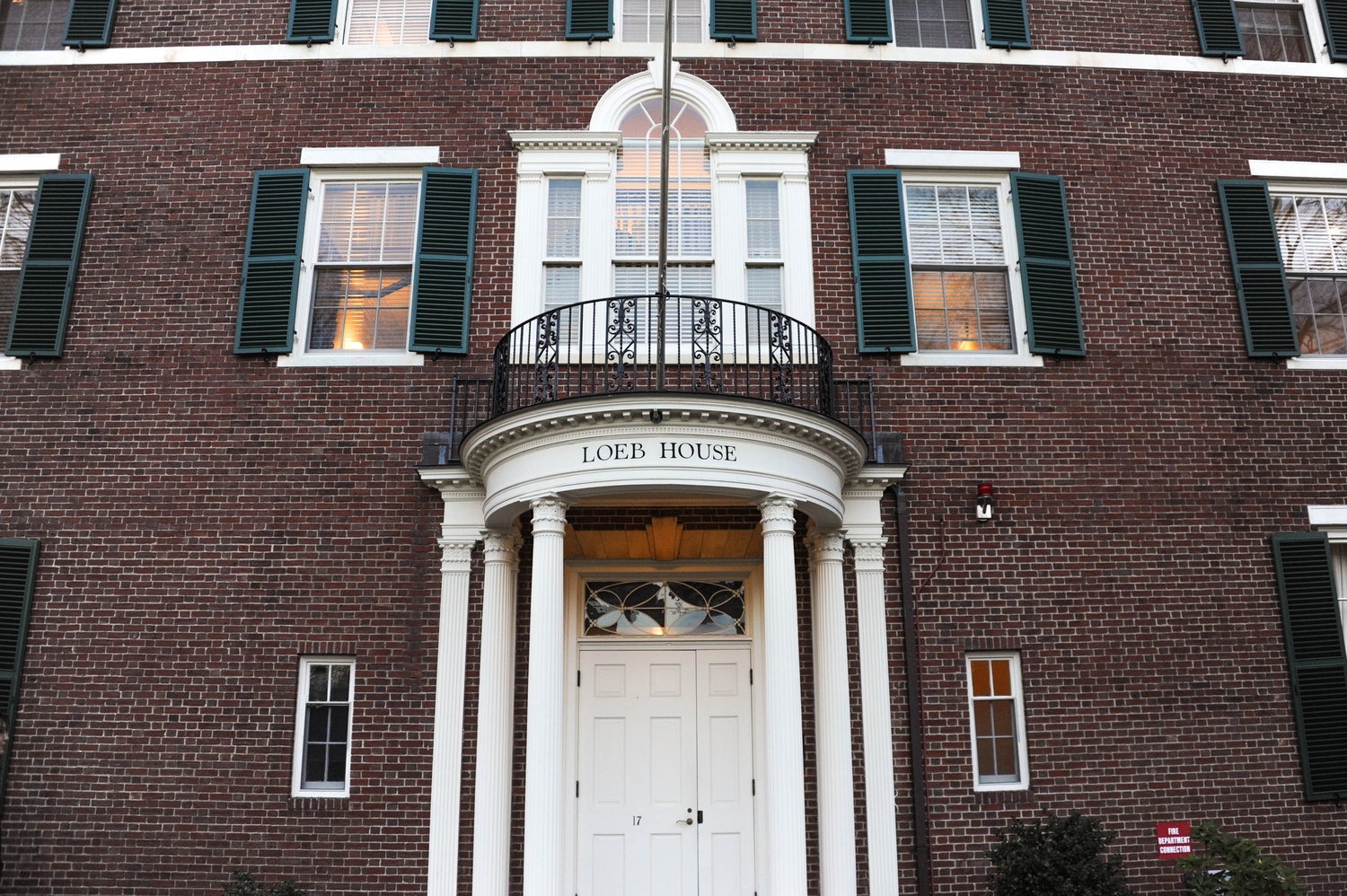 Loeb House, where members of Harvard's presidential search committees have historically met to discuss candidates.