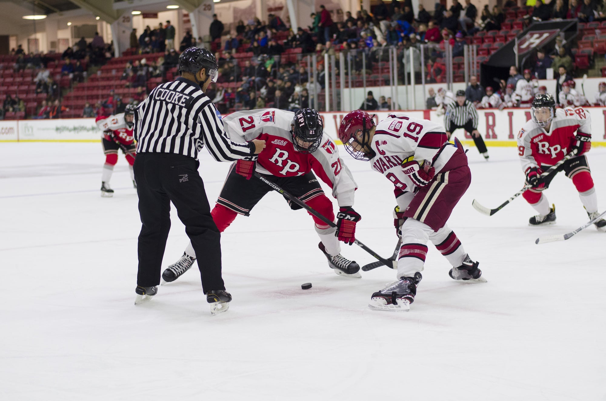 The Crimson nabbed a pair of ECAC wins this weekend and has taken another step in the road back to a top spot in the conference by surpassing .500.