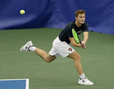 Cover image for Men's Tennis Sweeps Both Opponents in Texas Dual Match 
