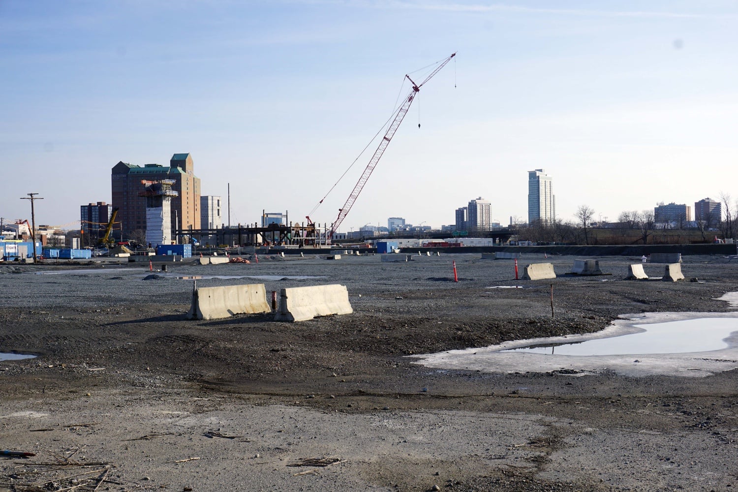 Construction in Harvard's 'Enterprise Research Campus,' a planned 36-acre center for entrepreneurship in Allston.