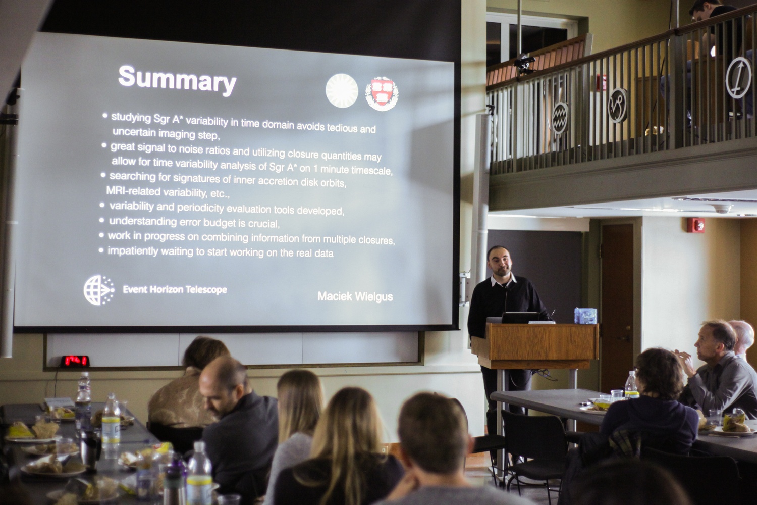 Maciek Wielgus presents at the Harvard Center for Astrophysics Astronomy Colloquium Thursday afternoon.
