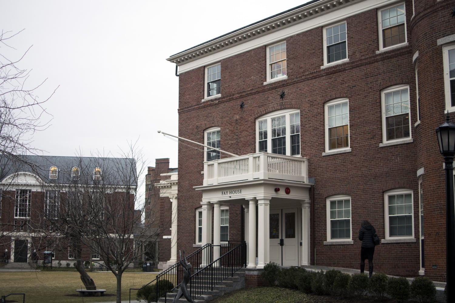 Fay House houses the administration of the Radcliffe Institute for Advanced Study at Harvard.