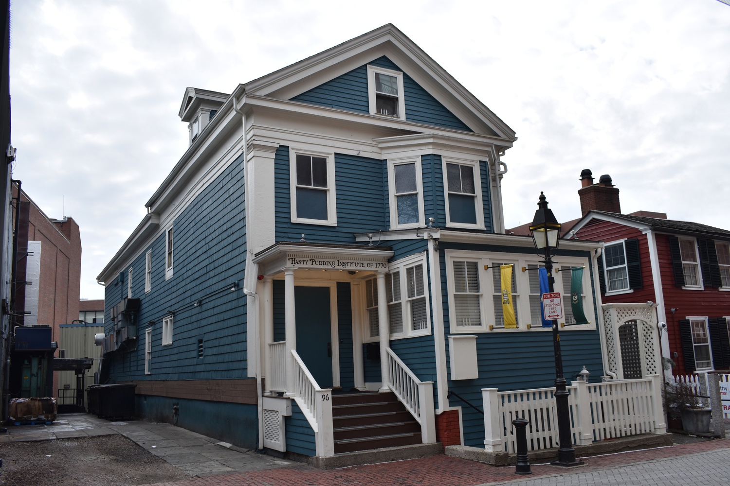 The building at 96 Winthrop St. — formerly home of the Hasty Pudding Institute of 1770 — is set to be home to seafood chain The Boiling Crab.