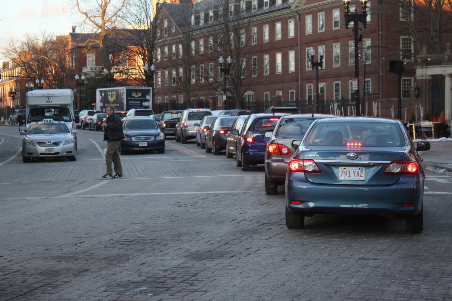 The speed limit in Harvard Square decreased to 20 miles per hour.
