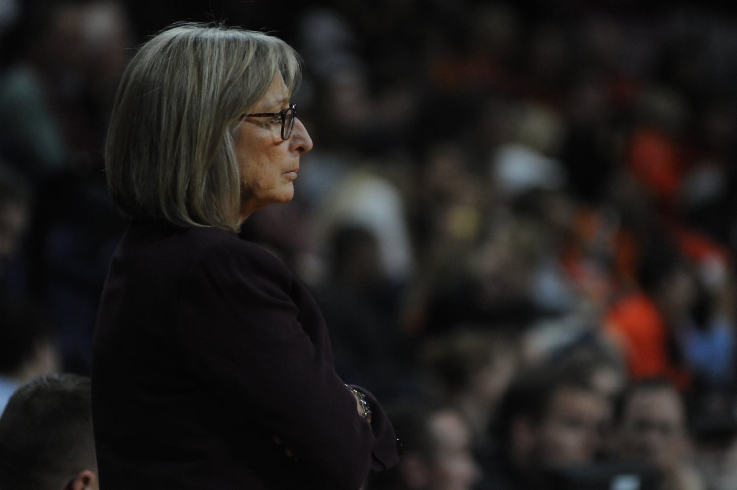 Coach Kathy Delaney-Smith coached the Harvard women's basketball team for 40 years and lead the team to win 11 Ivy League titles.