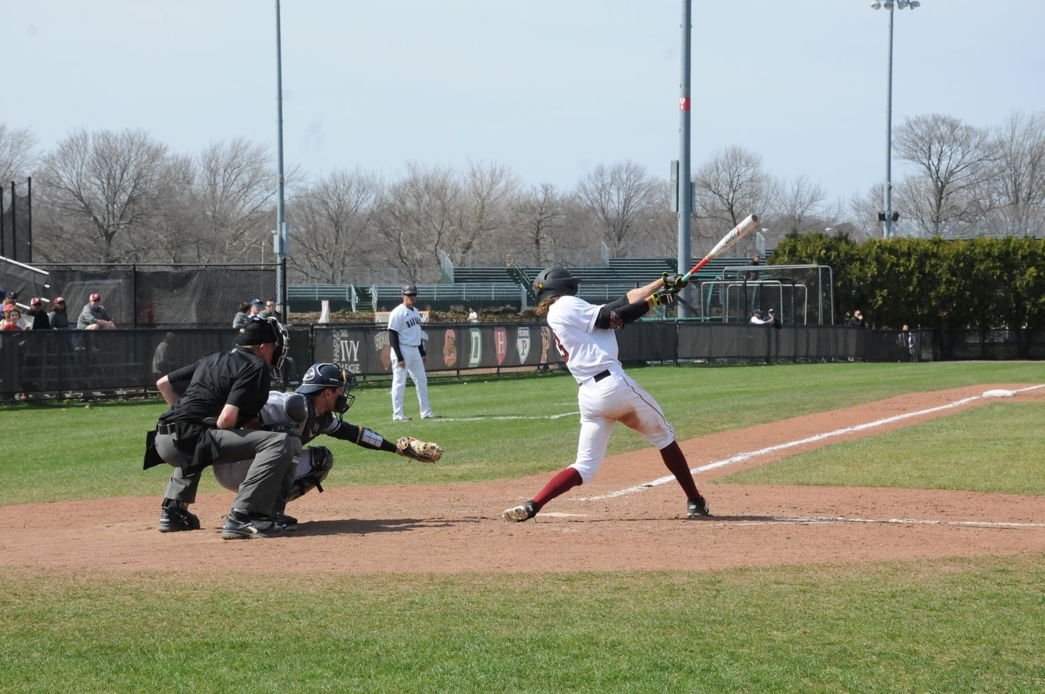 Junior outfielder Trent Bryan takes a cut during a game against Yale last season. 