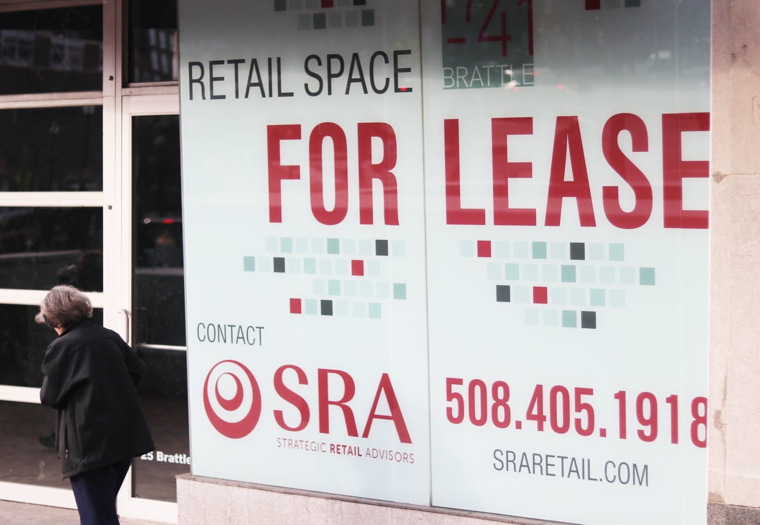 Storefronts remain empty in Harvard Square after a number of business closed their doors in the last couple of years.