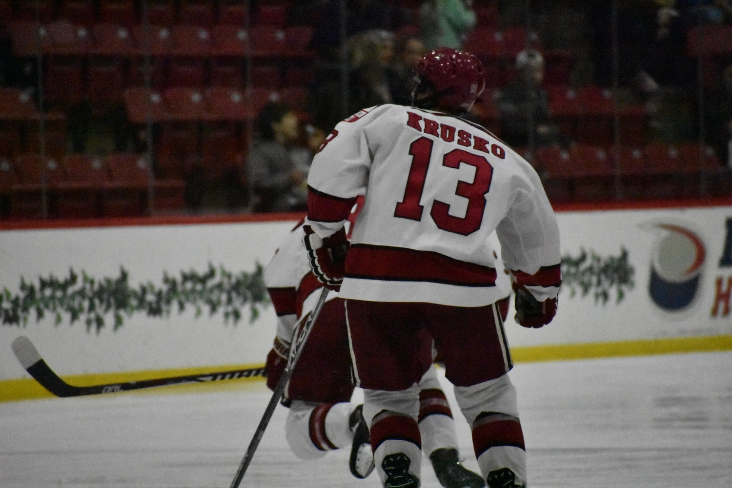 Sophomore Nathan Krusko tallied the Crimson's lone goal of the night.