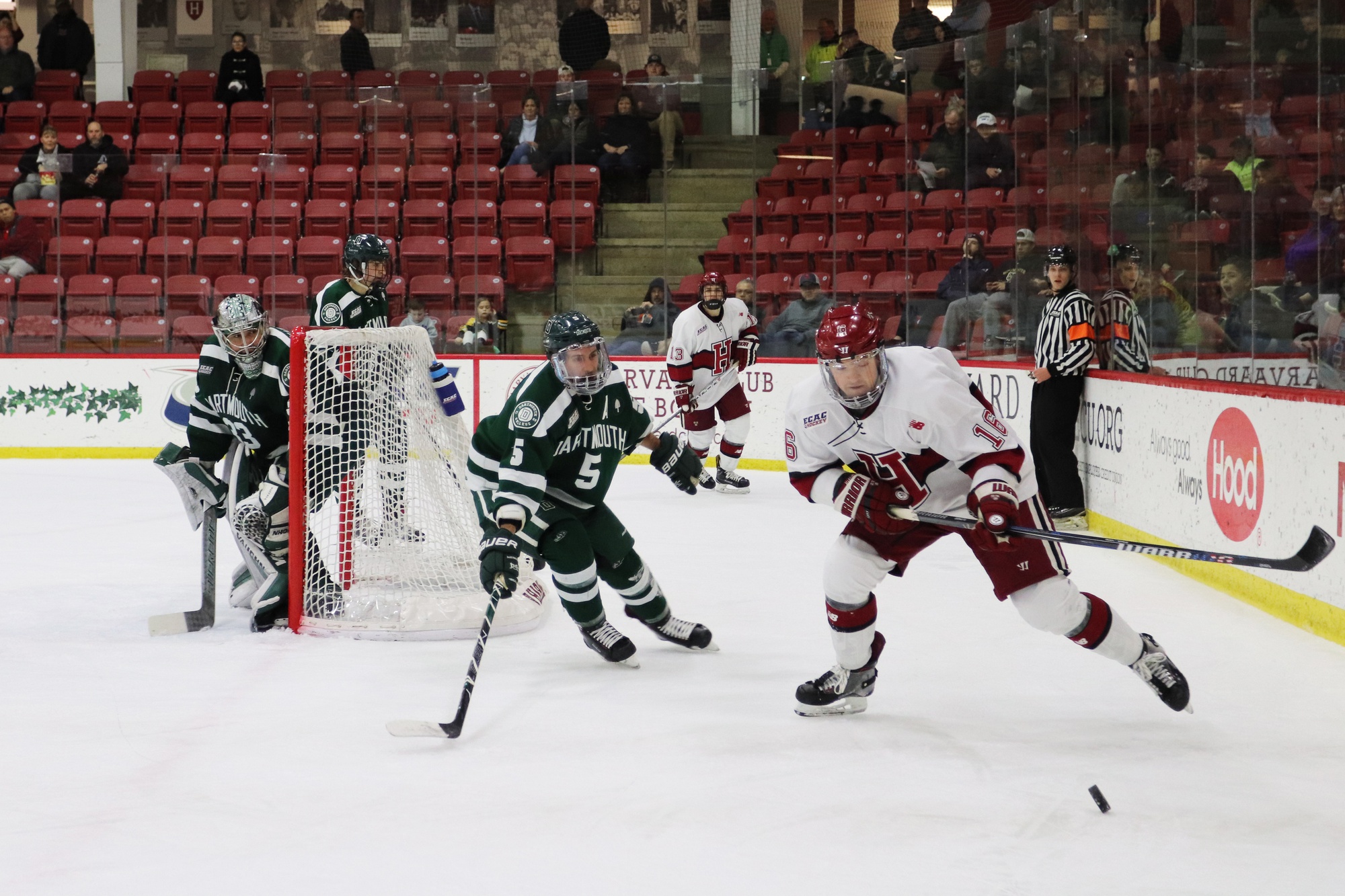 Junior forward Ryan Donato netted a hat trick on Sunday that propelled the Crimson to the semifinals in Lake Placid. In the most important games, coach Donato reminded everyone, your best players need to carry the team.