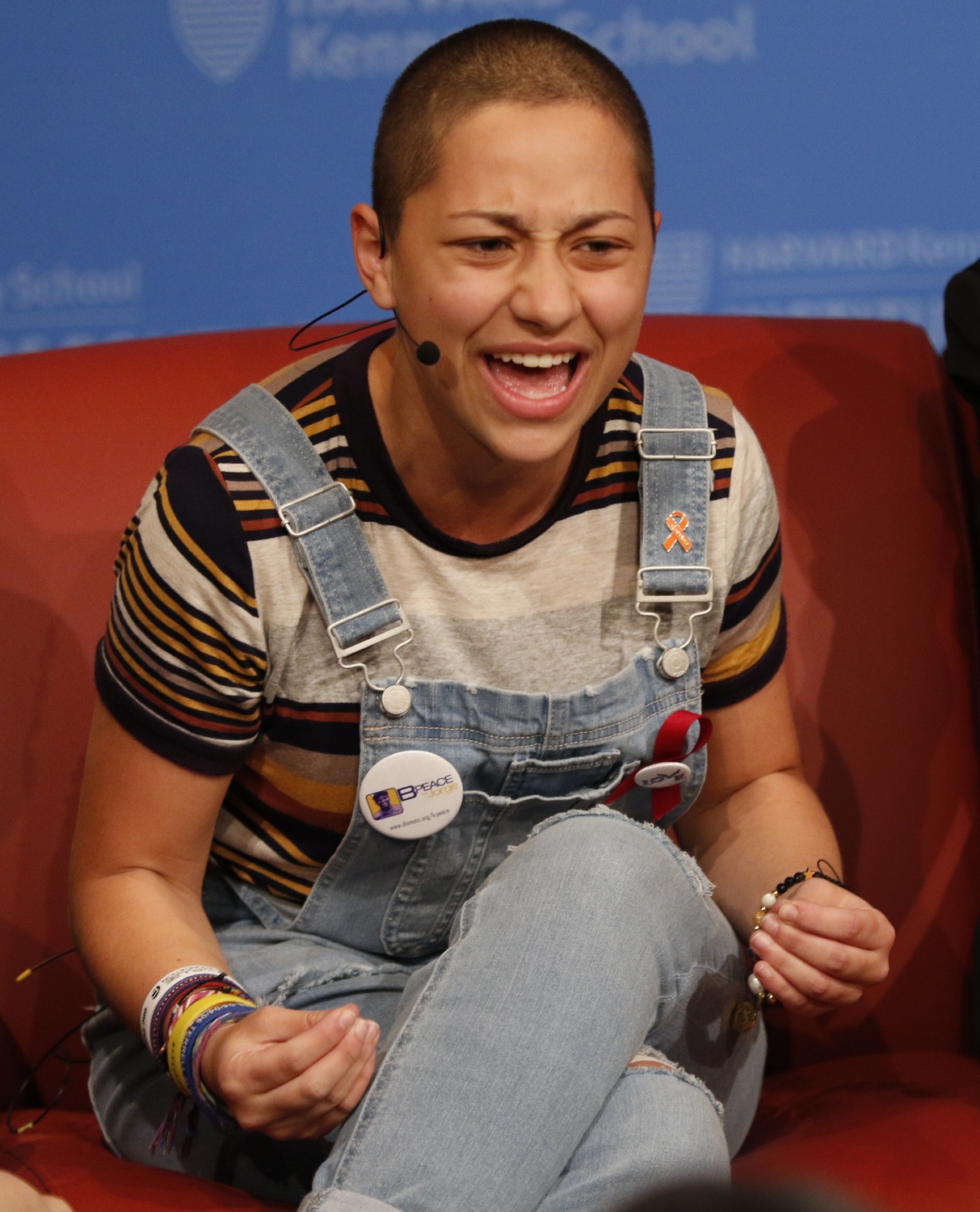 Emma González speaks at the IOP.