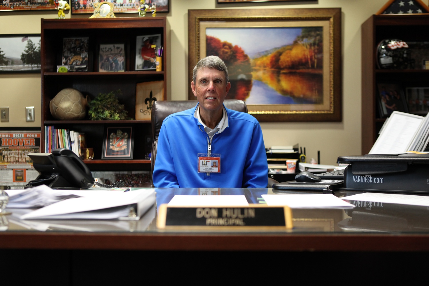 Don H. Hulin, Hoover High's principal.