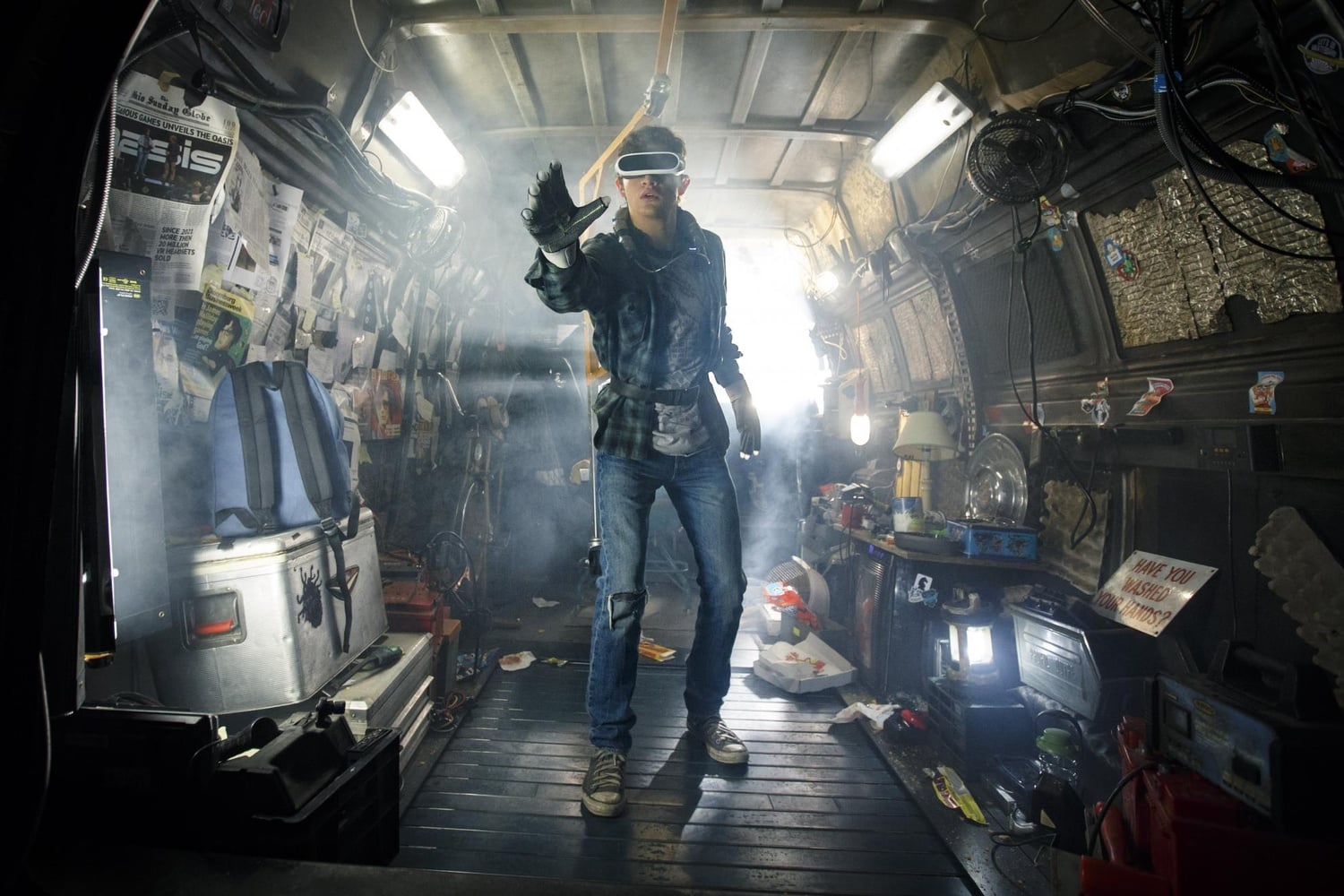 Tye Sheridan stars as Wade Watts in "Ready Player One," directed by Steven Spielberg. 