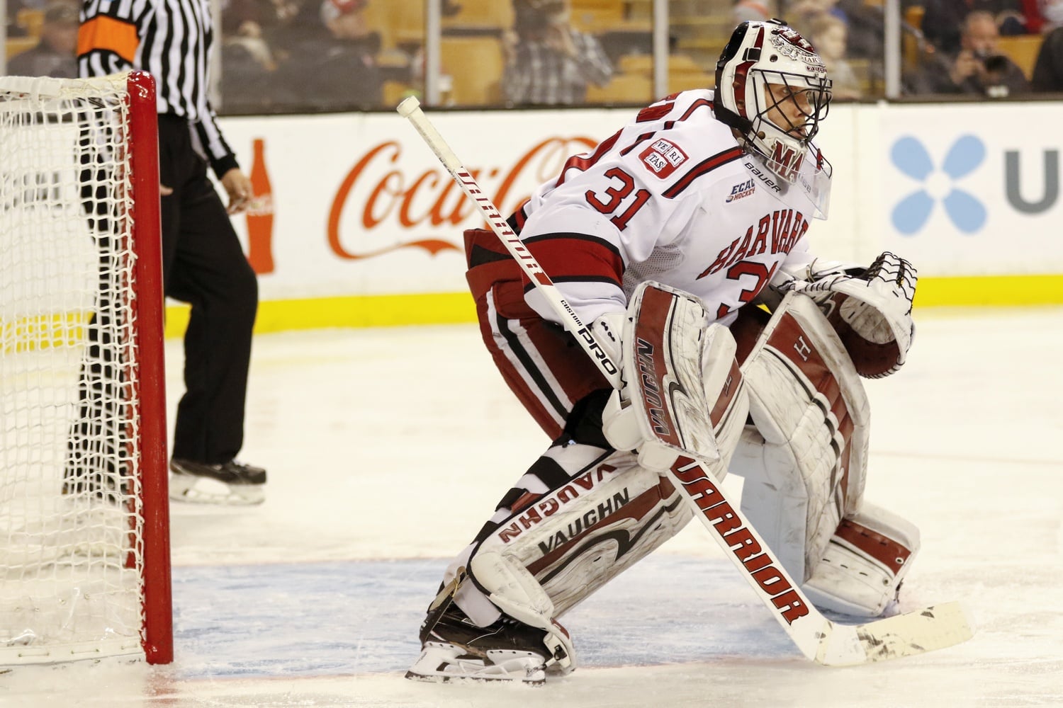 Tri-captain Merrick Madsen was a crucial part of Harvard's resurgence into the national spotlight over the past four seasons. During his junior season, the net-minder anchored his team during its Frozen Four run and now holds with program records in consecutive wins (16) and wins in a single season (28).