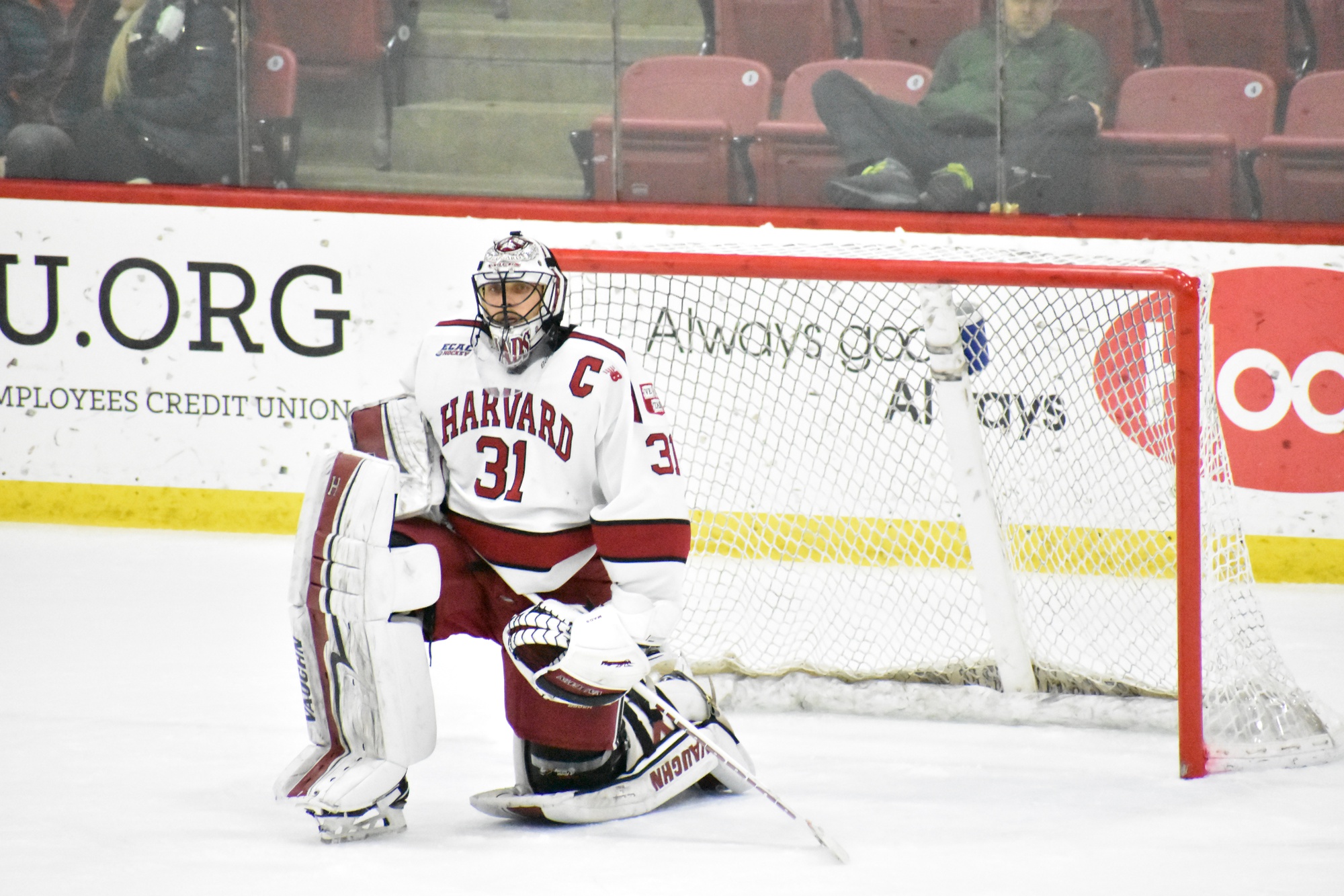 Madsen's shutout versus RPI didn't come easy—the senior net-minder saw 32 shots come his way, but shut the door on all of them.