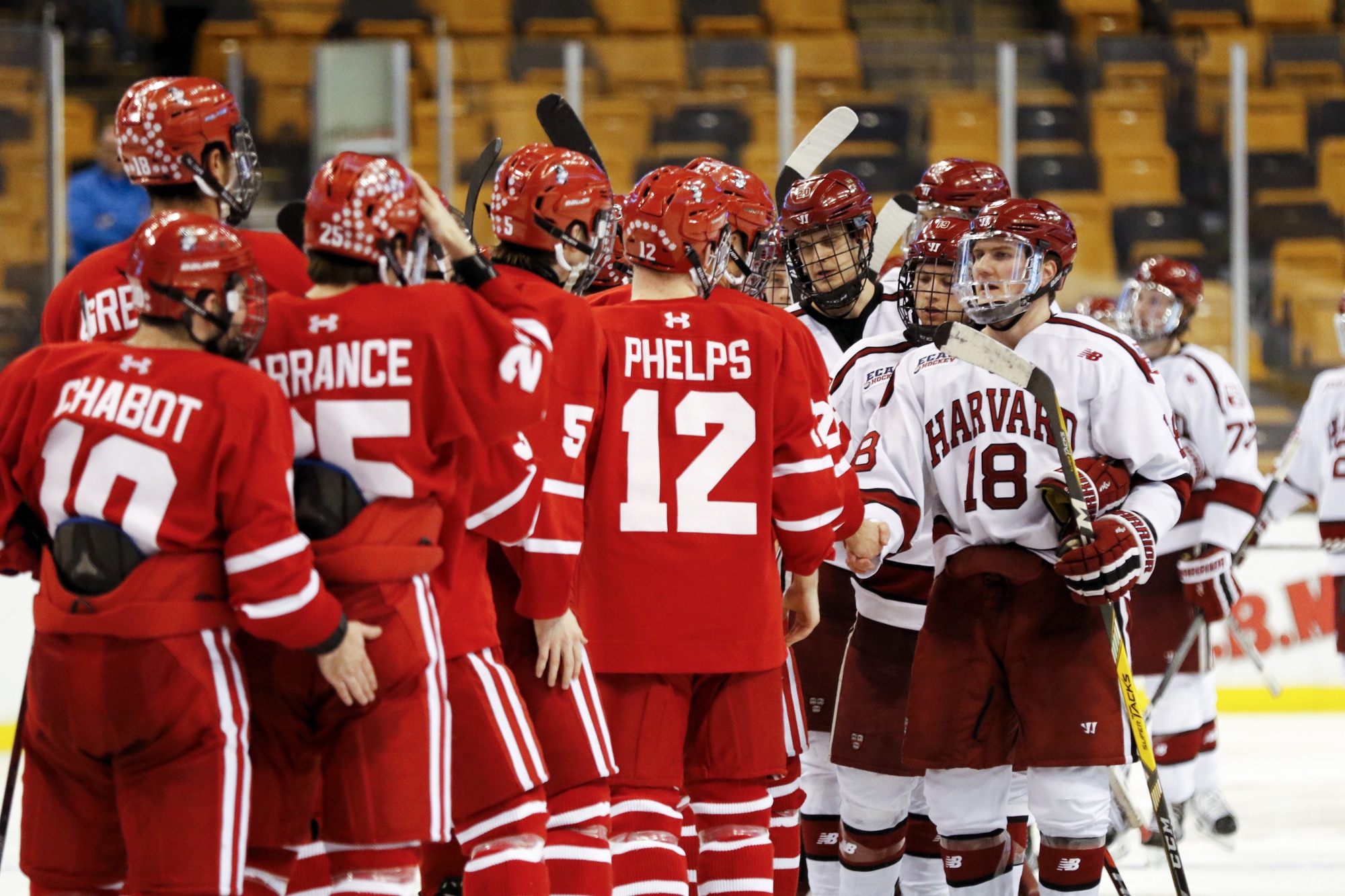 In a battle that lasted nearly 82 minutes, the Crimson eventually were knocked out of the running for a Beanpot title by a young Terriers squad.