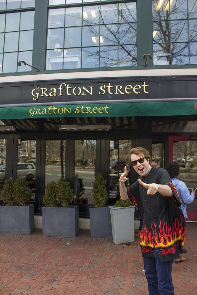 "Guy Fieri" checks out Grafton Street Pub.