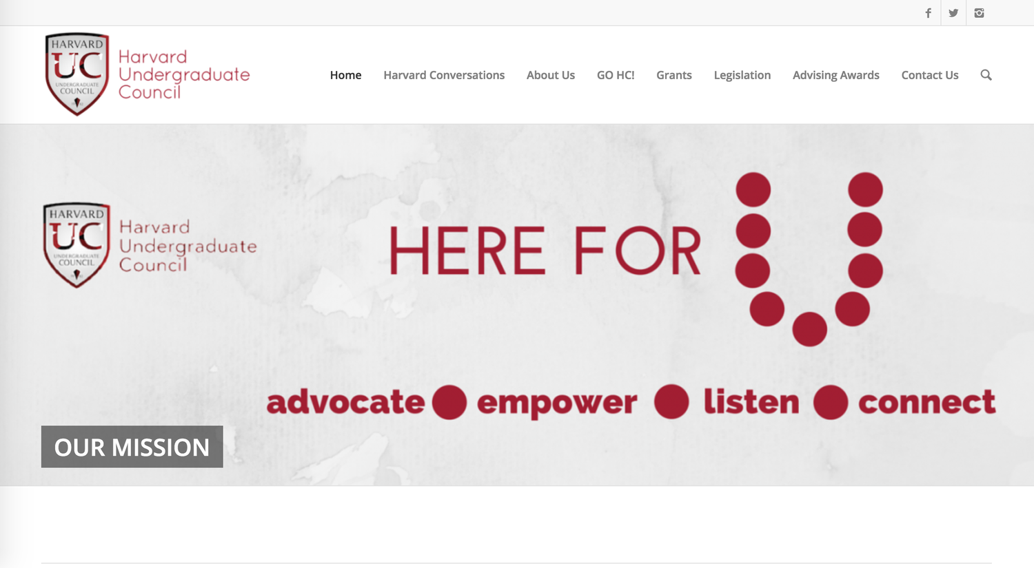 The Undergraduate Council's website, briefly hacked by the "Iran Cybersecurity Group" Thursday but restored to normal function by UC Vice President Nicholas D. Boucher '19.