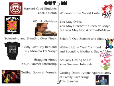 Cover image for In, Out: April and May
