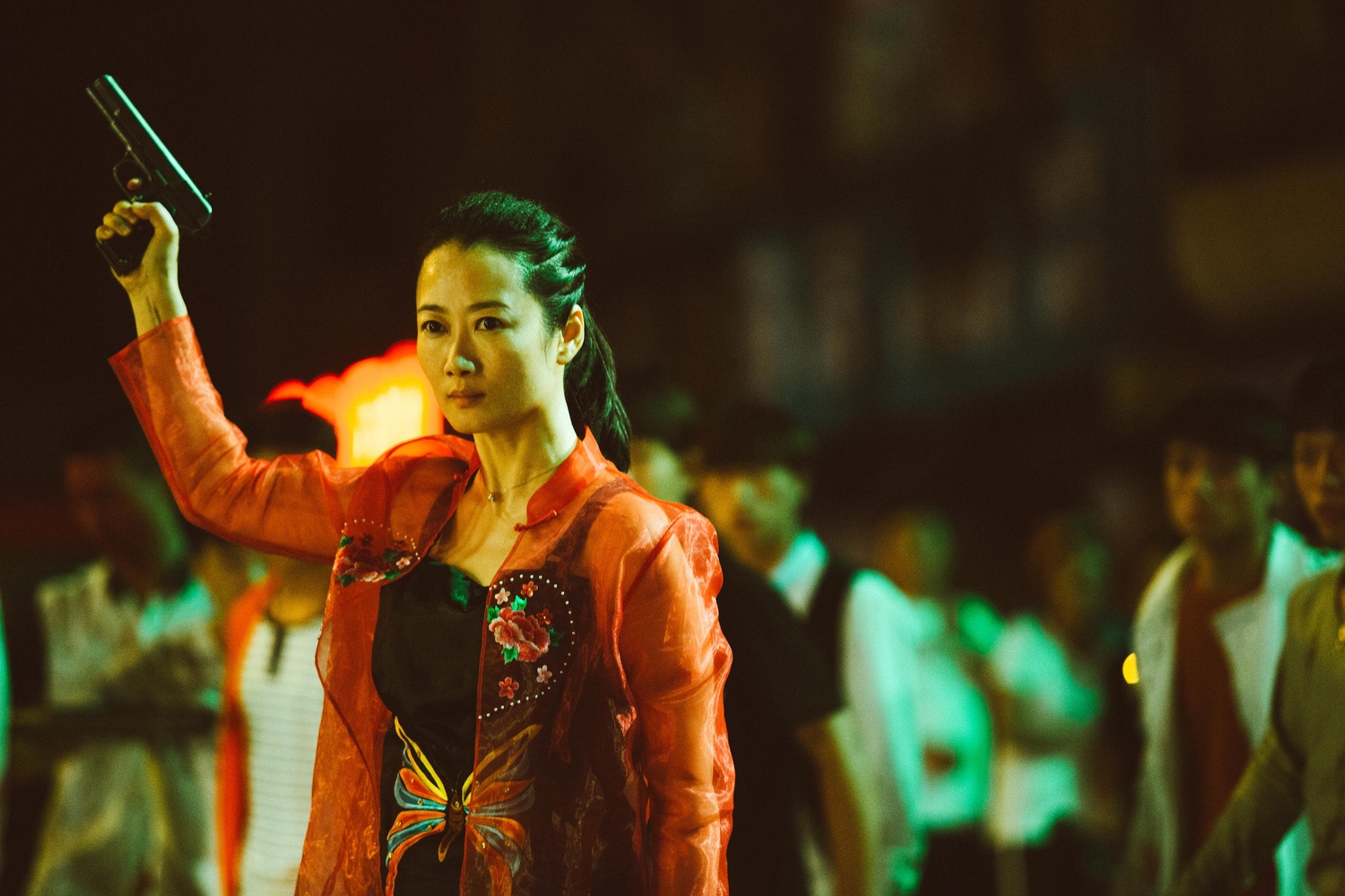 Zhao Tao stars in "Ash Is Purest White" (2018), directed by Jia Zhangke, which premiered at the Cannes Film Festival. 