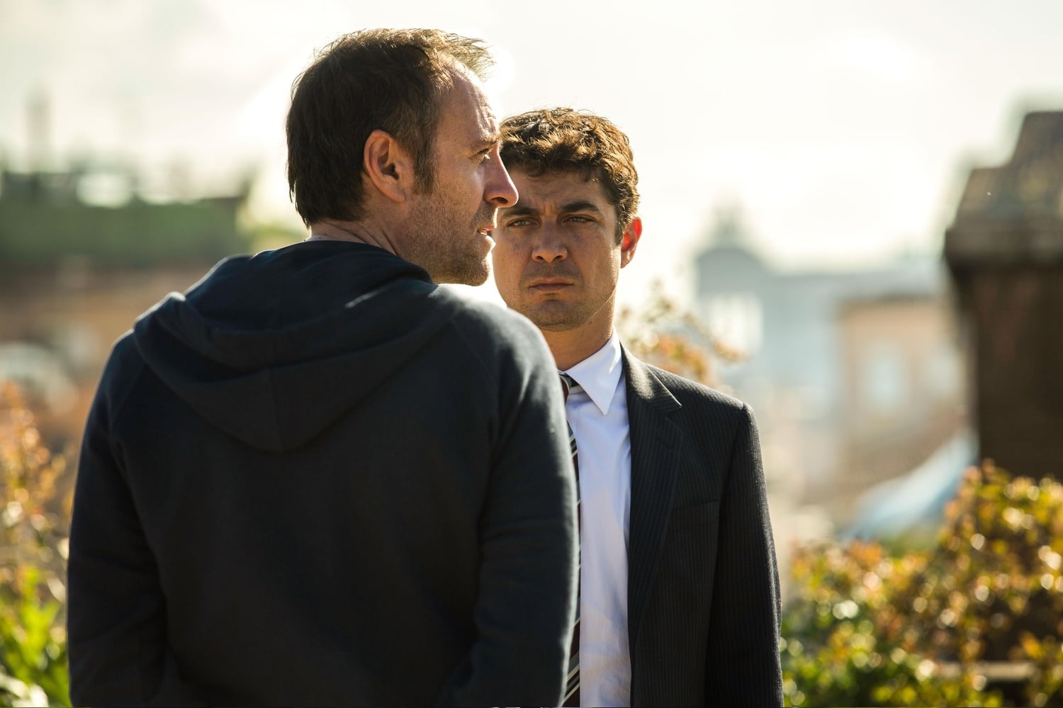 Ricardo Scamarcio and Valerio Mastandrea star in "Euforia," directed by Valeria Golino, which premiered at the Cannes Film Festival, 2018. 