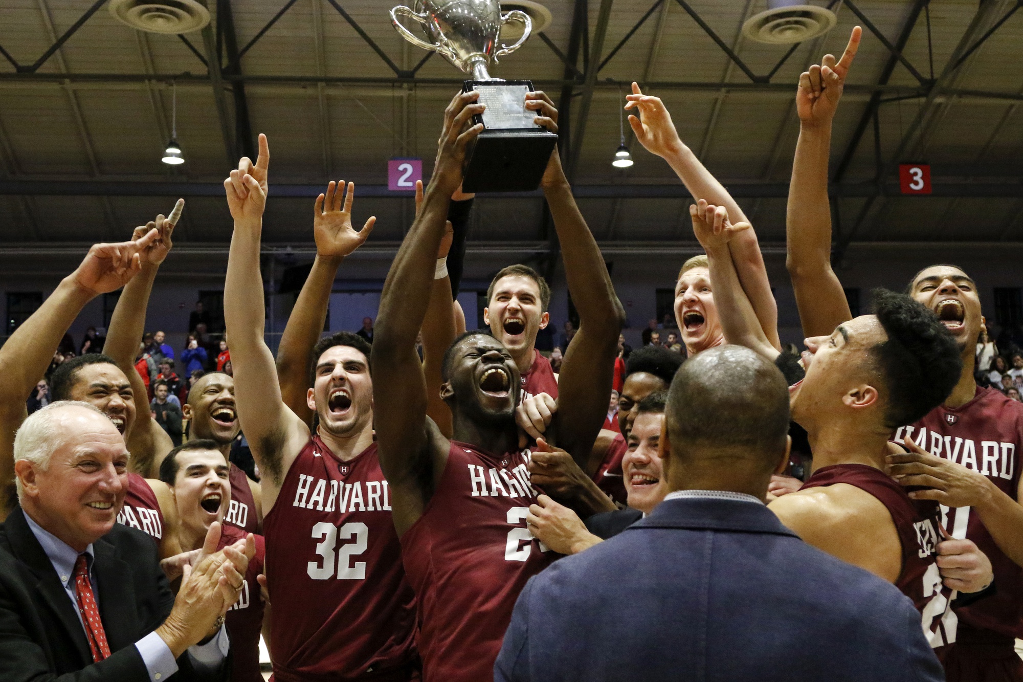 Coach Amaker looks ahead at his team after clinching a share of the Ivy League title this March. Lead by a sophomore class ranked 10th best in the nation at the time, the Crimson finished the conference season with just two losses. 