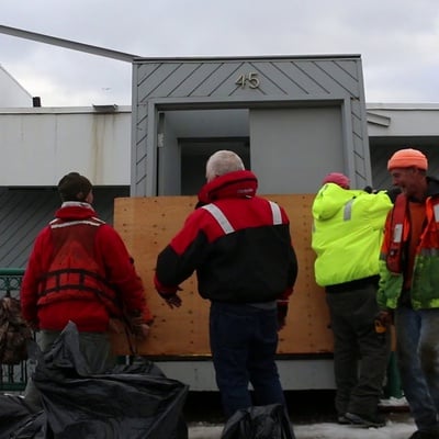 Cover image for Harvard Sailing Center Sinks into the Charles River