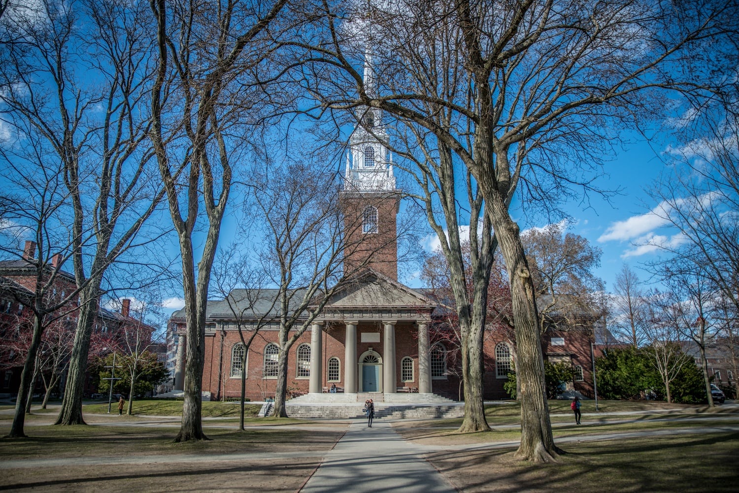 A part of the symposium was held in Memorial Church in Harvard Yard.