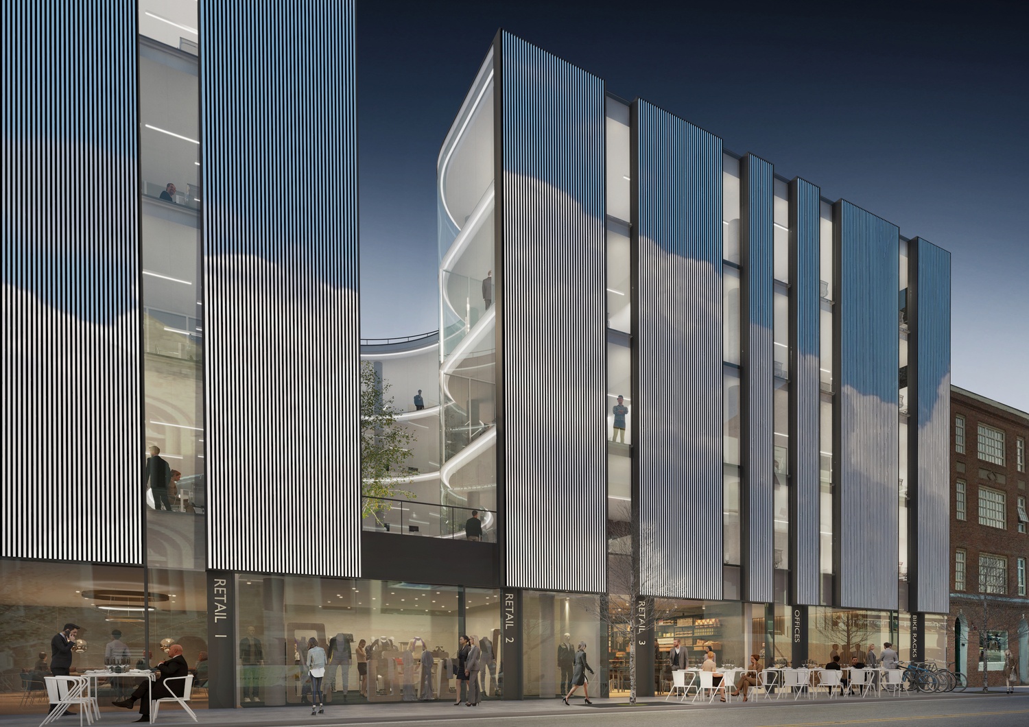 The current plan for the Harvard Square Theater includes the construction of a four story-tall, LED-embedded edifice.