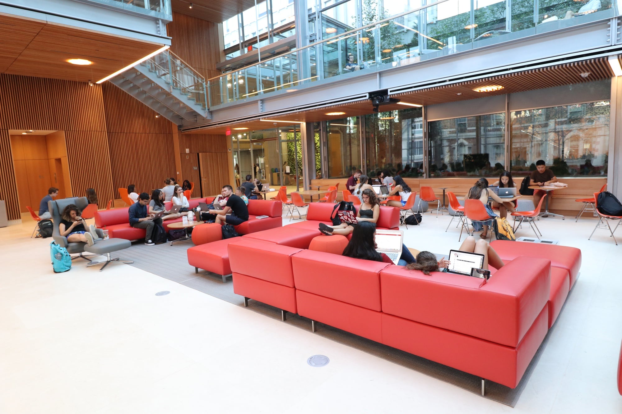 Students study in the brand-new Smith Campus Center.