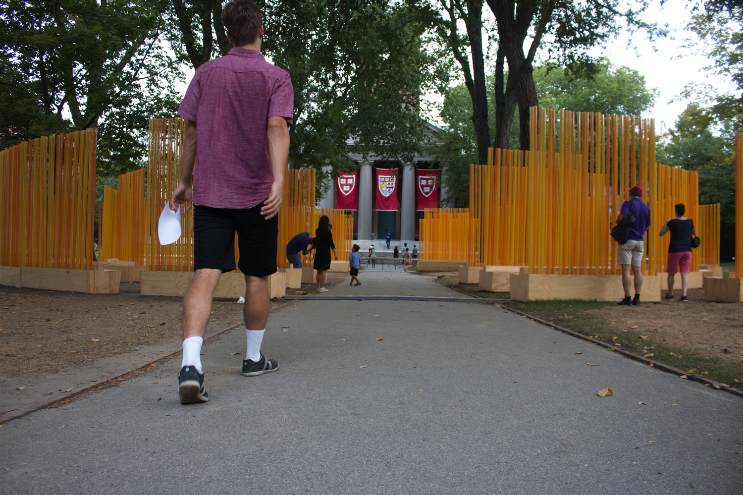 The Harvard University Committee on the Arts commissioned artist Teresita Fernández to create the sculpture “Autumn (...Nothing Personal)," which is inspired by a 1964 James Baldwin essay and will remain in Harvard Yard until early October.