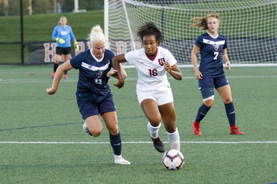 Cover image for Women's Soccer Outmuscles Northeastern, 2-0