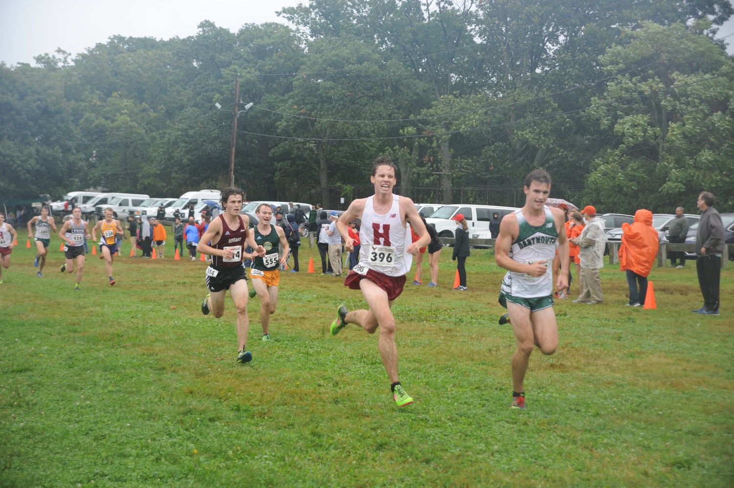 Senior Collin Price sprints toward the finish line in a race last season. The senior finished sixth at last weekend's Harvard Yale dual competition.