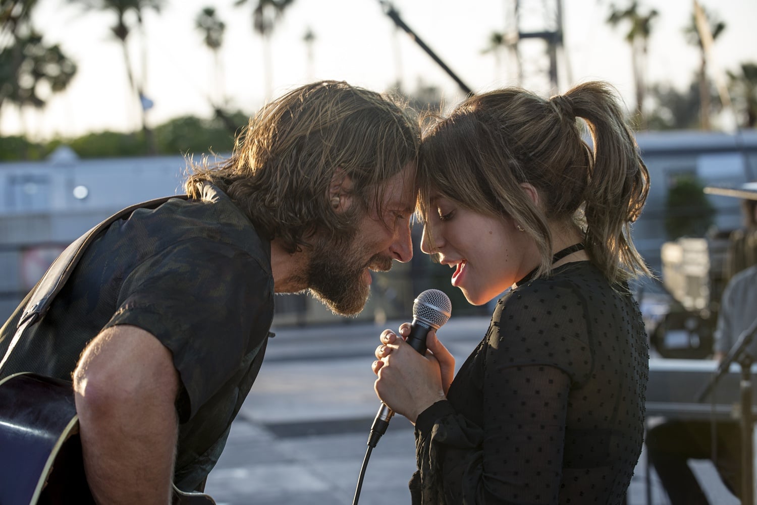 Bradley Cooper and Lady Gaga star in "A Star Is Born" (2018), directed by Bradley Cooper.