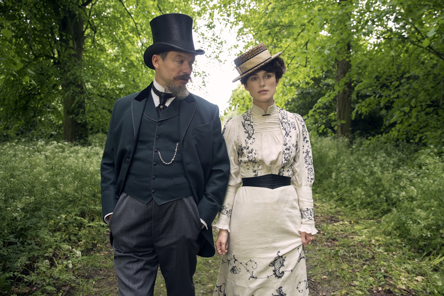 Dominic West stars as Willy and Keira Knightley as Colette in "Colette" (2018), directed by Wash Westmoreland.