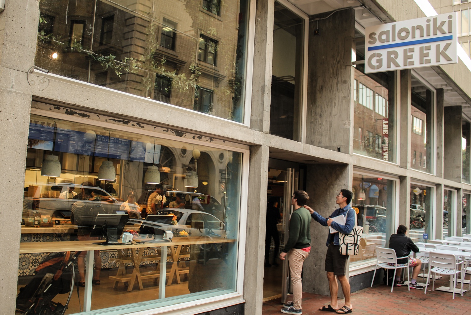 A Saloniki Greek restaurant just opened a location in Harvard Square, inside the newly renovated Smith Campus Center.