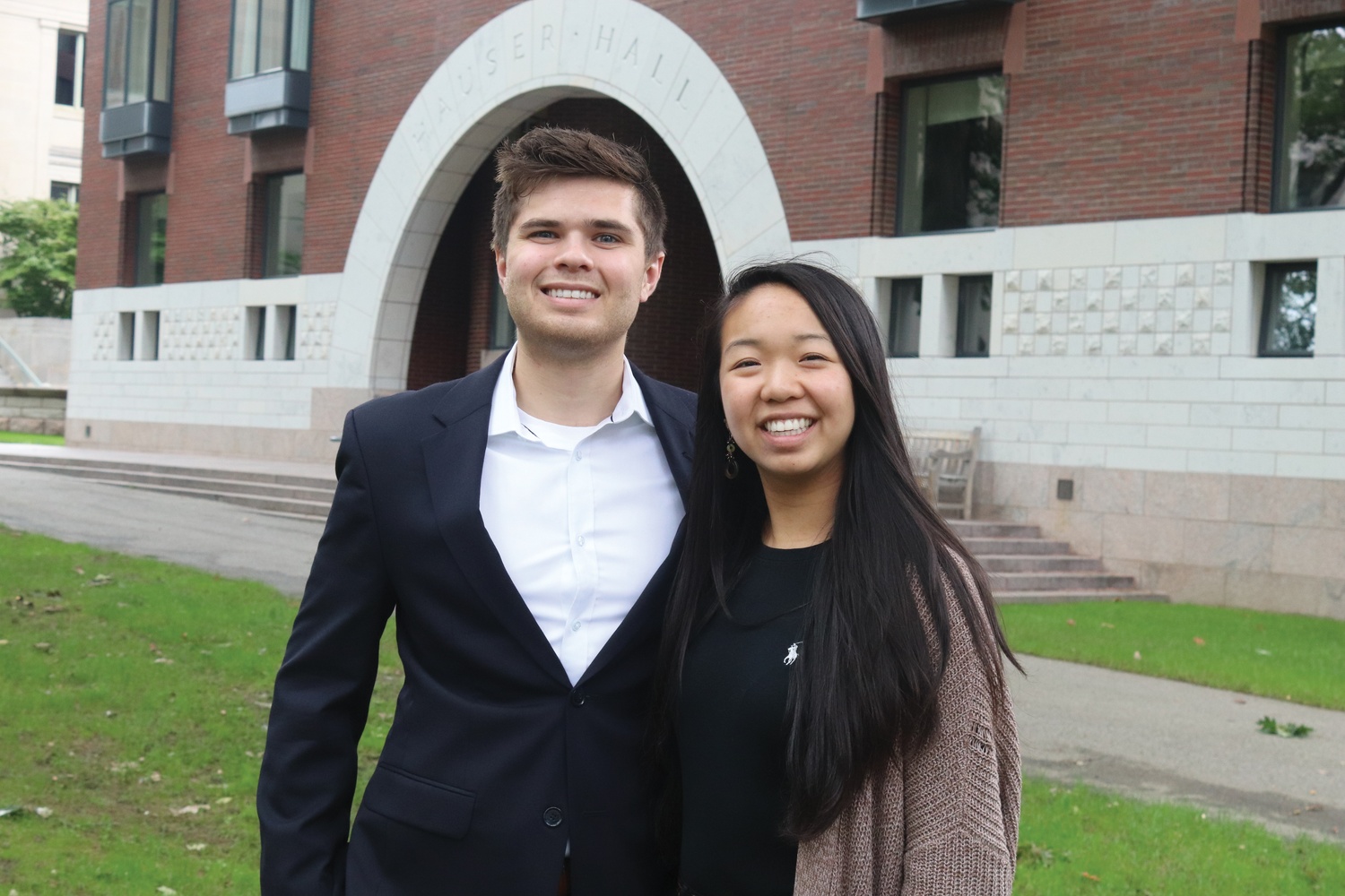 Catherine L. Zhang '19 and Nicholas D. Boucher '19, the president and vice-president of the Undergraduate Council.
