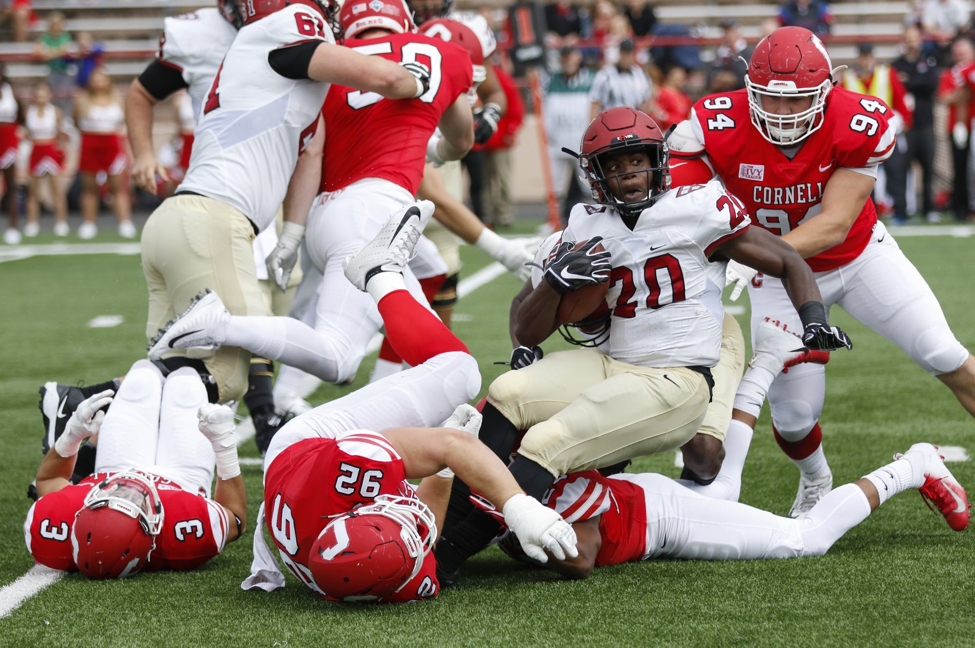 Aaron Shampklin paced the Harvard offense with a career-high 191 yards against Cornell.