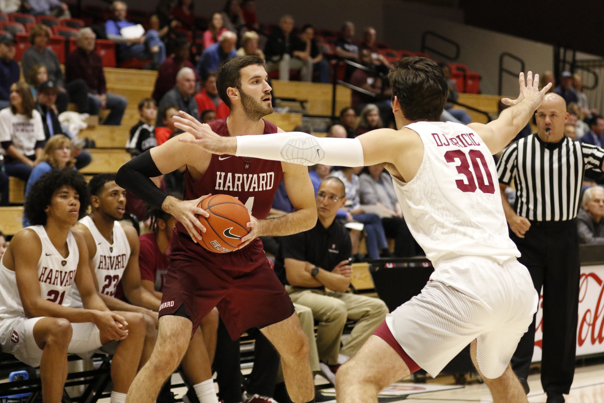 Senior Balsa Dragovic has played sparingly in his time with the Crimson but seeks to make his first NCAA Tournament appearance this season.