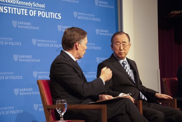 Cover image for Former UN Secretary-General Ban Ki-moon Calls on U.S. to Rejoin Paris Climate Agreement in IOP Forum