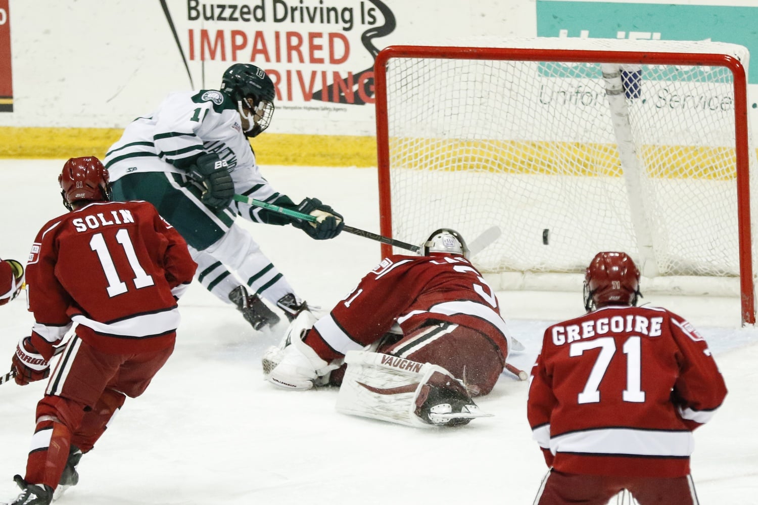 Big Green junior winger Shane Sellar had a three-point game (2–1—3), bringing his career total against Harvard to 4–3—7 in 11 games.