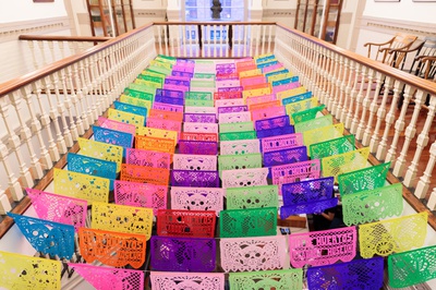 Cover image for Harvard Affiliates Munch on 'Bread of the Dead' at Peabody Museum Día de los Muertos Party