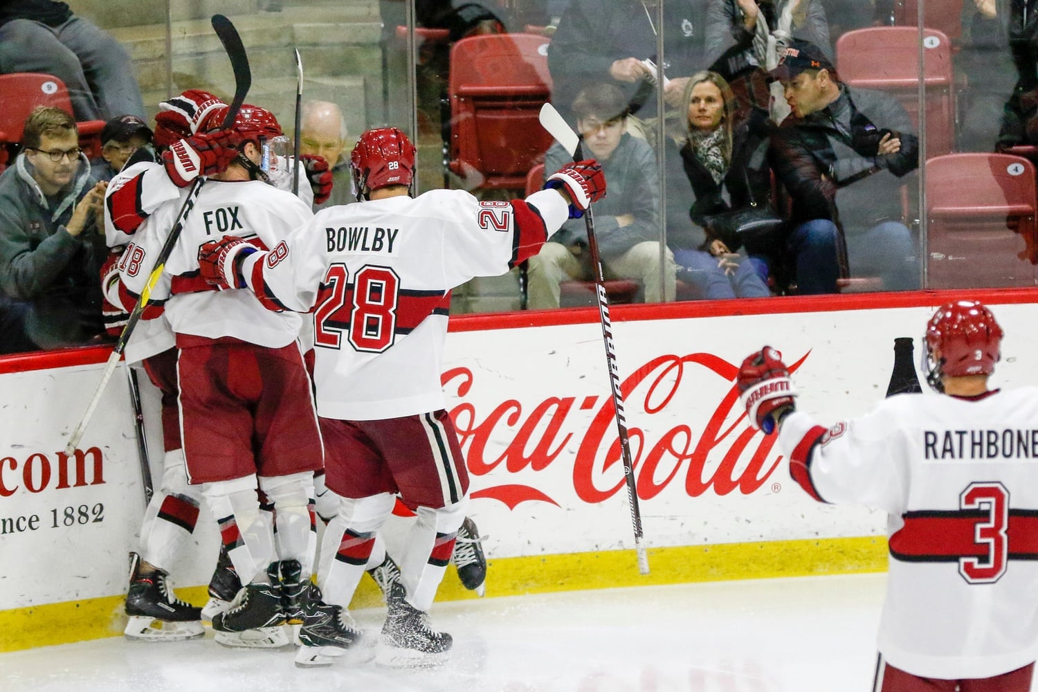 Freshman Casey Dornbach potted a third-period goal to tie the game at four goals apiece, where it would finish.