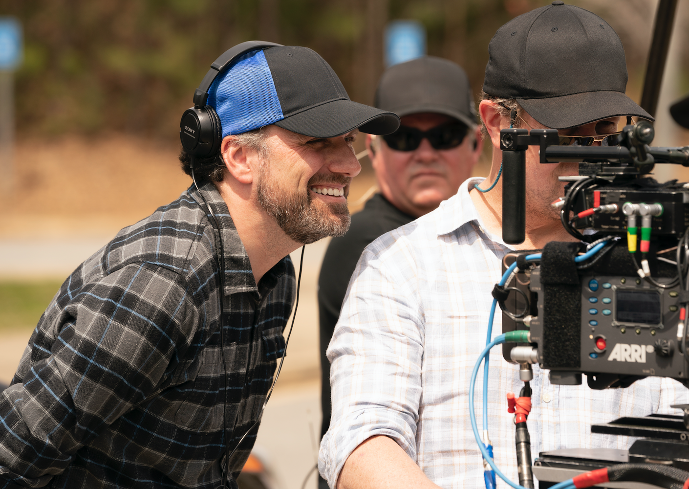 Director Sean Anders on the set of “Instant Family.”