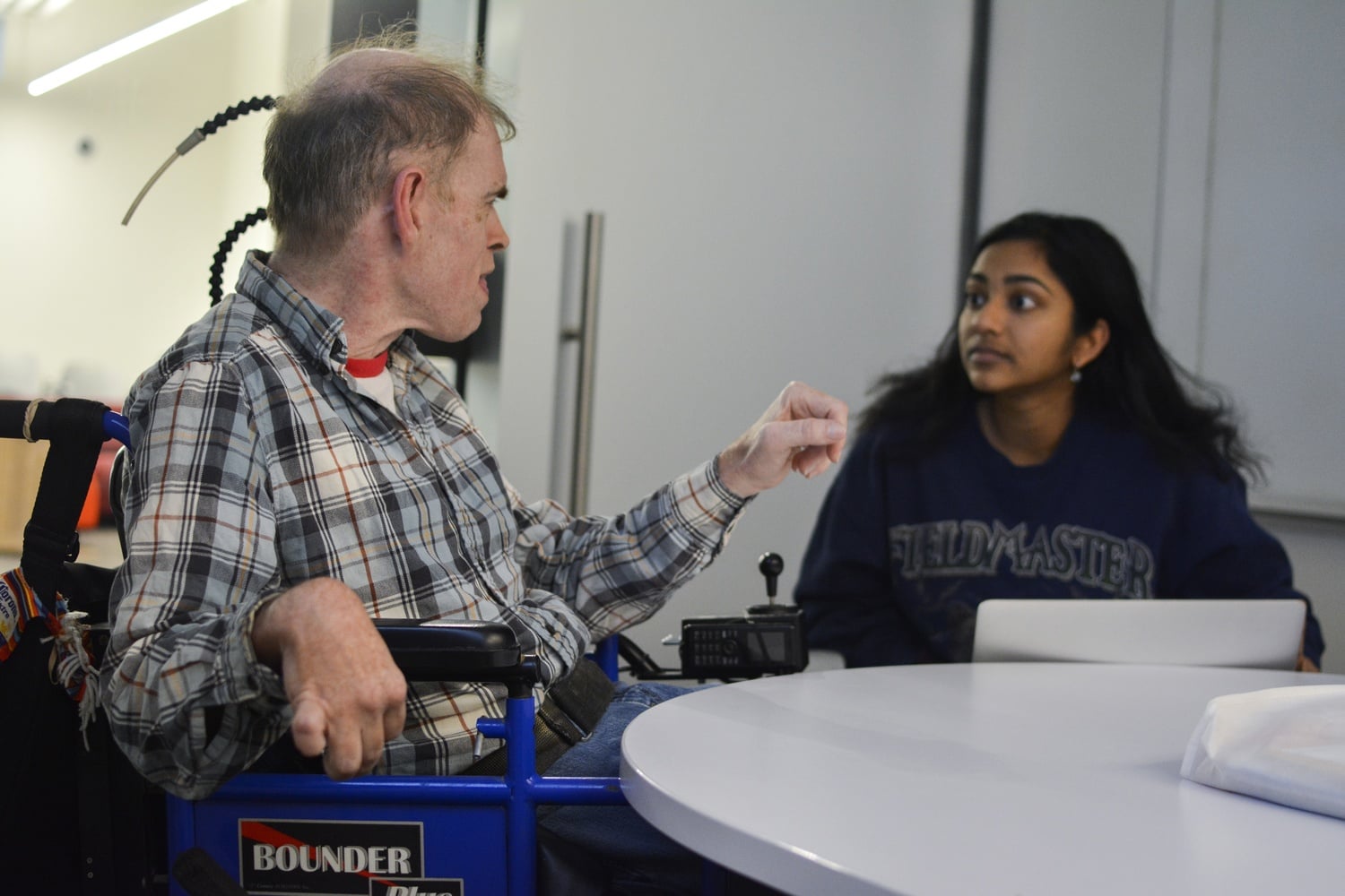 Apoorva Rangan '19 is the volunteer currently working with Ted.