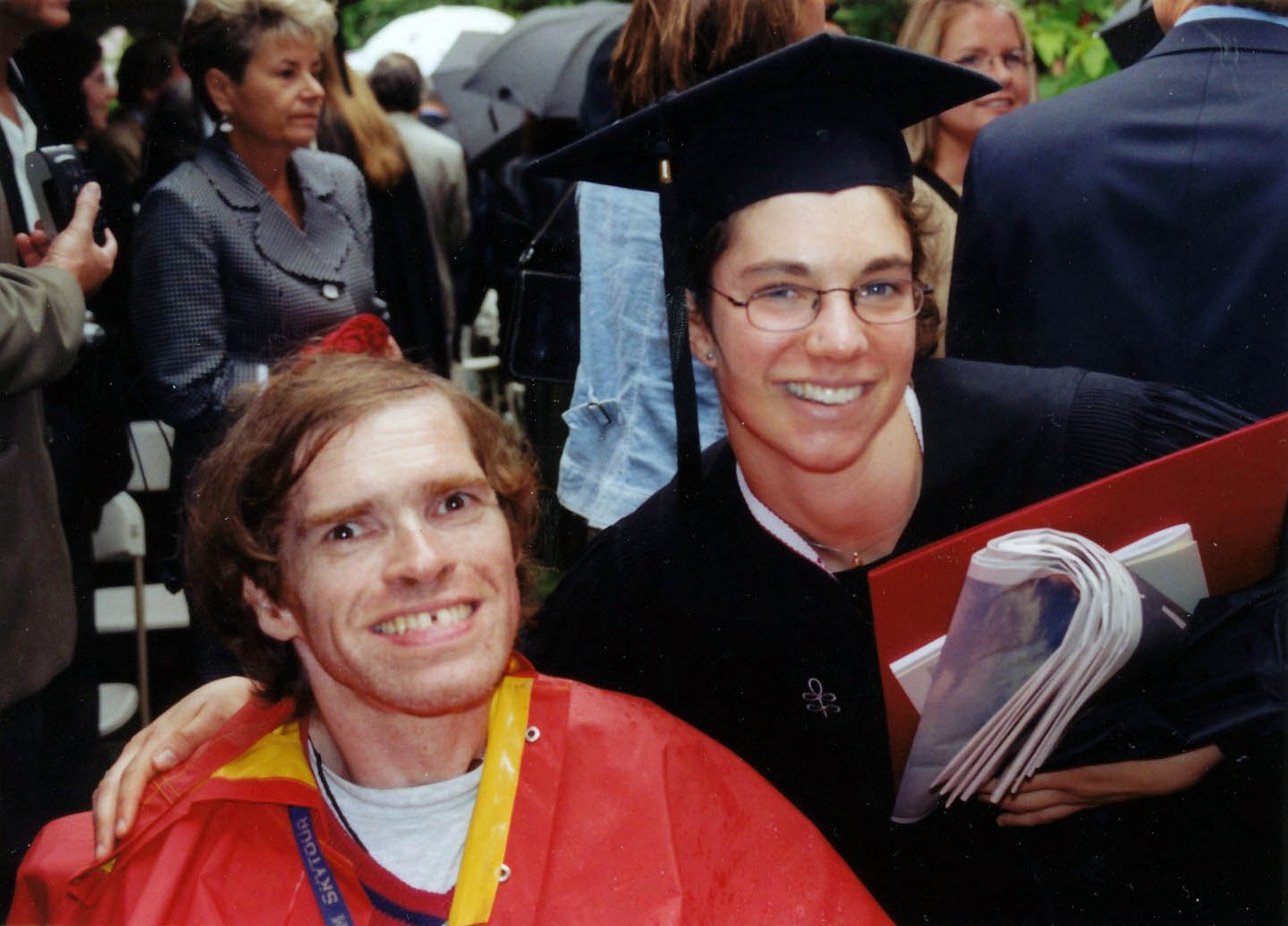 Ted attended the 2003 graduation of Lisa Lederer — one of many Harvard graduations he has attended for volunteers.
