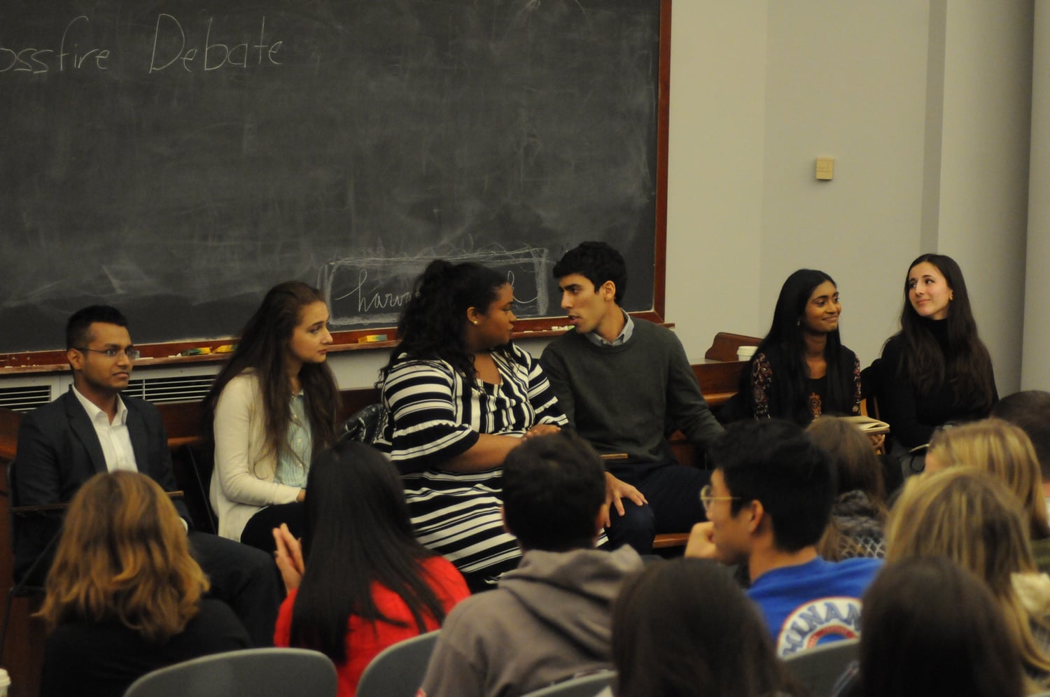 At this year's Crossfire Debate, the four Undergraduate Council presidential tickets debated a range of topics including social group sanctions, mental health, sexual assault, and diversity.