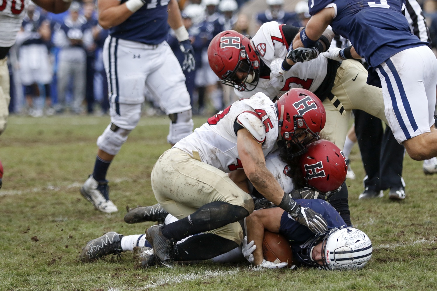Harvard's defensive unit is third in the nation in third down defense.